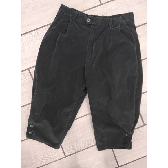 Patagonia Vintage Corduroy Knickers Forest Green Pleated Pants Mens 36 Hiking